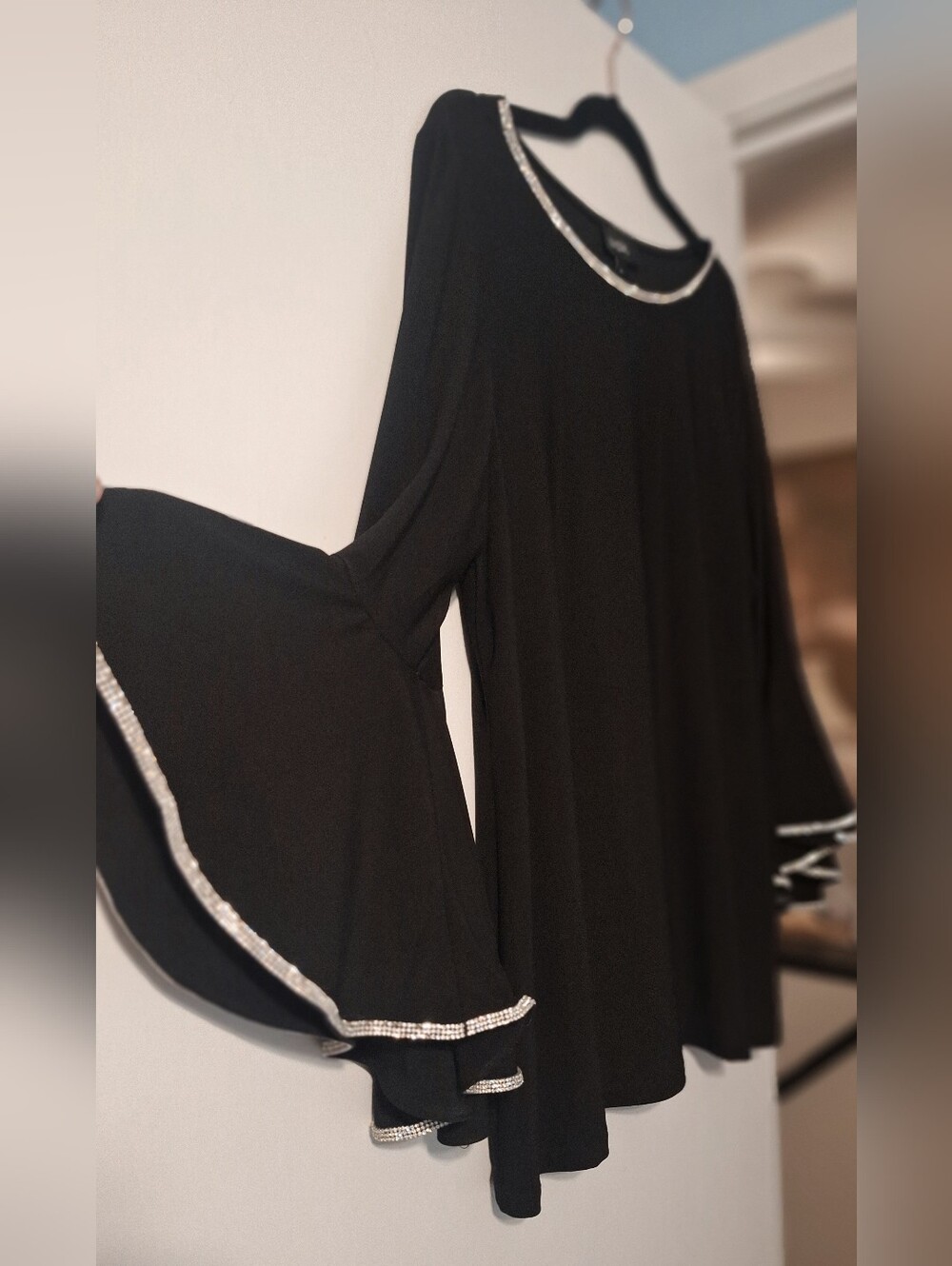 MSK Top with Rhinestone Trim - Picture 4 of 13